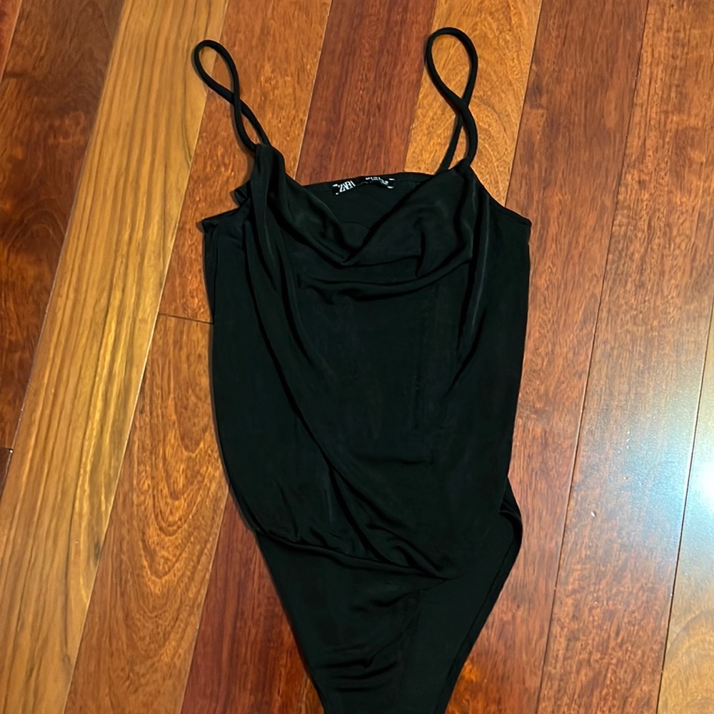 Cowl neck Zara bodysuit